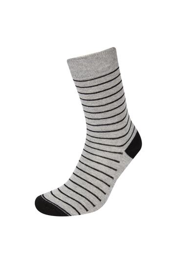 DeFacto Men's 3-Piece Cotton Long Socks