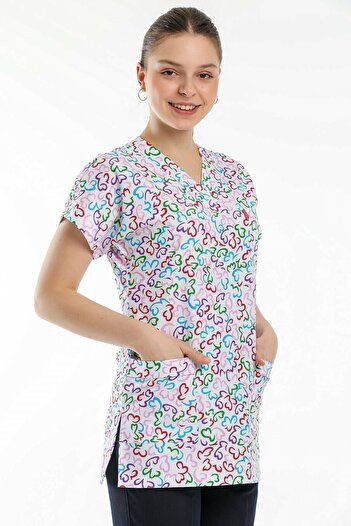 Trendform Jersey Top Small Heart Patterned