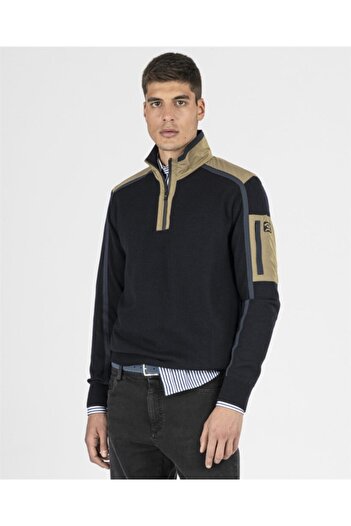 PAUL&SHARK Men's Ziped Pullover C.wWool