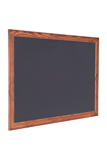 Chalky 20x30 Cm Ince Ahşap Çerçeveli Kara Tahta - Siyah
