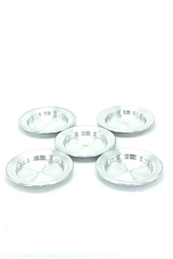Paşabahçe 6 Pieces Aluminum Kunefe Tray 12 cm Inner Measurement - 17 cm Outer Measurement