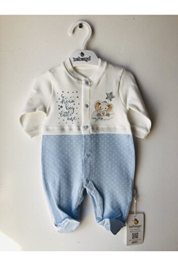 Bebengo Blue Baby Rompers - Te3071 Model, Elephant Booties