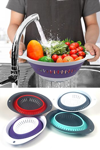 Binbirreyon Silicone Folding Strainer Oval Ra065
