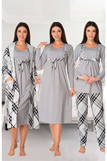 Effort Pijama Freya Effort Maternity Maternity Dressing Gown Nightgown Pajama Set Set of 4