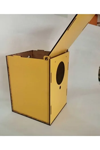 Yavuz Bird Nest (13.8*13.8-y:18 Cm) With Top Cover - yellow