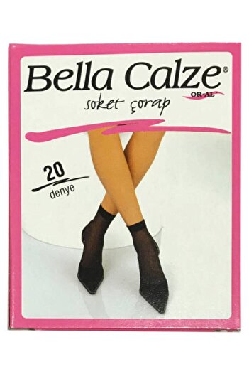Bella Calze Thin Socks 20 Dens Black 6 Pieces