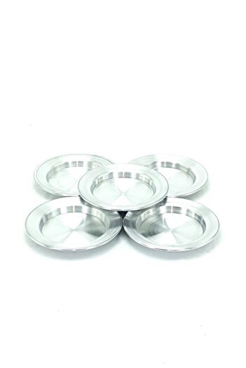 Paşabahçe 6 Pieces Aluminum Kunefe Tray 12 cm Inner Measurement - 17 cm Outer Measurement