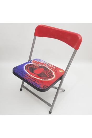 Furkan Toys Spider Style Yazı Tahtalı Kalemlikli Katlanır Ders Çalışma Masa Sandalye Seti