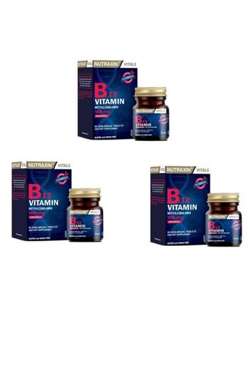 Nutraxin Vitamin B12 - 1000 Mg 60 Tablets, 3 Boxes