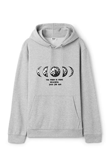 Relax family xf Φούτερ με στάμπα Grey Moon Oversize