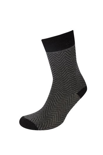 DeFacto Men's Multicolored Cotton 3-Piece Socks V4929AZ21WN