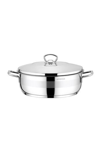 Amboss Saphire Steel Flat Pot Glass Lid 30cm