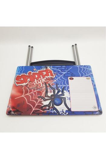 Furkan Toys Spider Style Yazı Tahtalı Kalemlikli Katlanır Ders Çalışma Masa Sandalye Seti