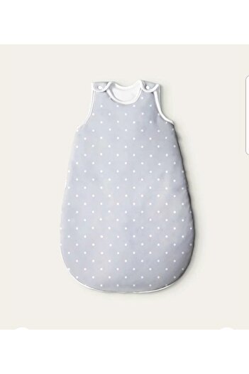 Alpar Tekstil Double Layer Cotton Baby Bag Sleeping Bag - Fiber Free, 1.0 Tog / Gray