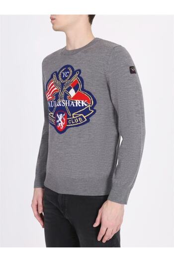 PAUL&SHARK Men's Knitted Roundneck C.W.Wool Sweater