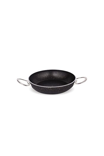 FMS Granite Egg Pan 18 Cm Black Metal Handle