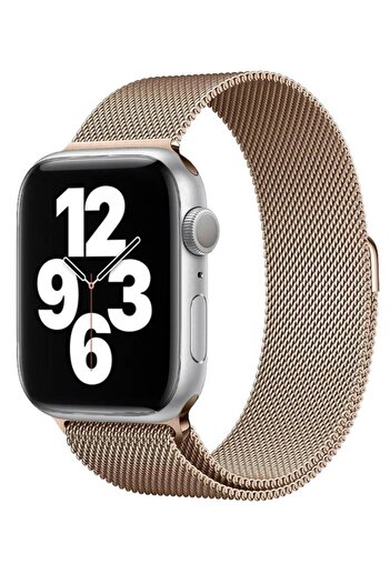 Quse Apple Watch Series 8 7 6 5 4 3 Se 38mm 40mm 41mm Milanese Loop Steel Knitted Band