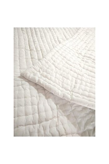 Evsay Natural Handmade Double Wool Quilt + 2 Wool Pillows