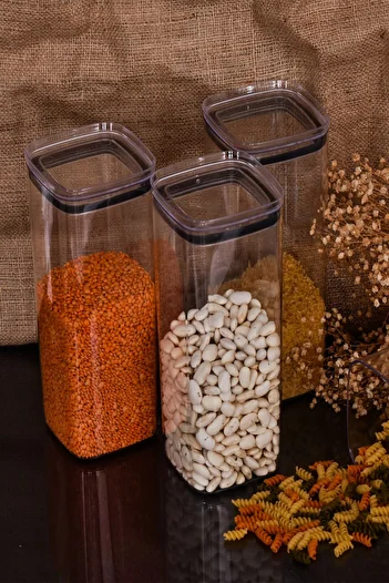 FİTHOME 12-Piece Large Size 2.1 Liter Extra Strong Vacuum Transparent Storage Container