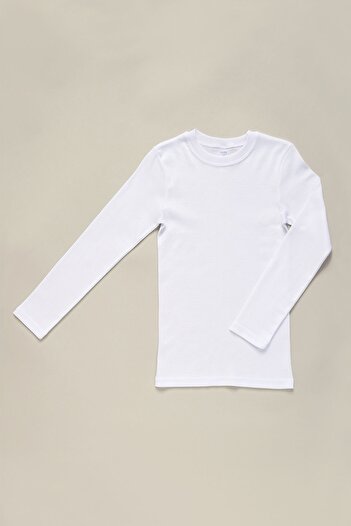 ZEYZEY KIDS 7066 Rib μακρυμάνικο Unisex Παιδικό μπλουζάκι