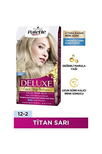 Palette Deluxe Saç Boyası Titan Sarı 12-2 (2 Adet)