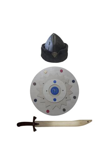 Ahtek Wooden Toy Set 3 Pieces, Kayi Shield + Sword and Börk