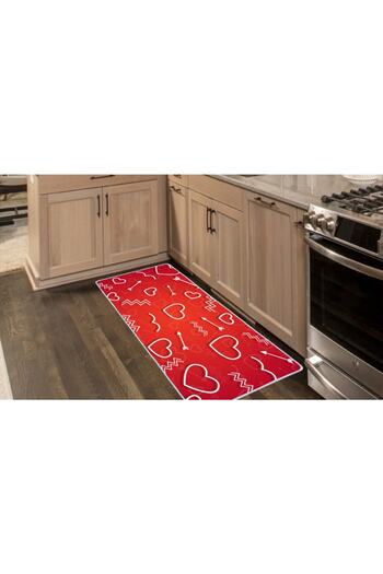 Colorix Carpet Non-Slip Base Countertop Kitchen Mat 75x150 Cm No: 235