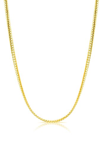 The Collection Erkek Gold Balık Sırtı Çelik Kolye