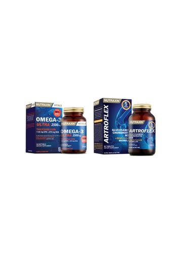 Nutraxin Omega-3 Ultra 2500 Mg - 30 Soft Capsules and Artroflex 90 Tablets