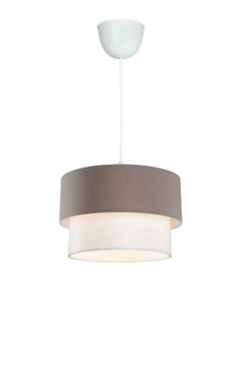 EvLight Set of 3 Chandelier and Nightstand Chrome Lampshade / Anthracite