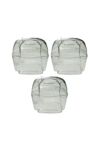 Ti-Sert Tisert Perch Luxury Transparent Acrylic Feeding Bowl (3 Pieces)