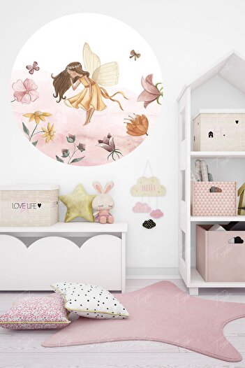 TUGİBU Girl's Room Round Circle Wall Sticker