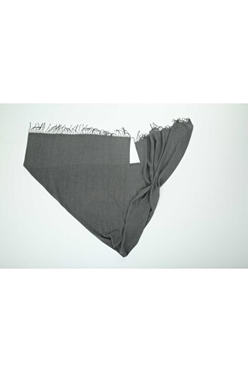 nazipek Cotton Viscose Smoked Pashmina Women's Shawl 180x70 Cm With Tassels High Quality 150 gr Pashmina
