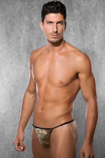 Doreanse 1312 Camouflage Patterned Modal Lycra Men's Thong
