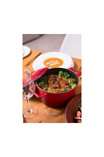 Lava Round Pot Diameter(Ø) 22 Cm Red