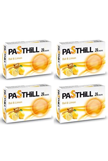 LedaPharma Pasthill Bal Ve Limon 24 Adet Boğaz Pastili 4 Kutu