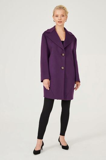 Trussardi Women's Buttoned Coat - Stylish Design