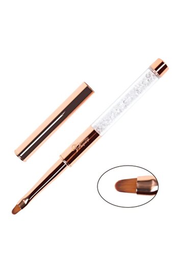 Venalisa Kapaklı Nail Art Çizim Fırçası Ince Tırnak Fırçası No.8