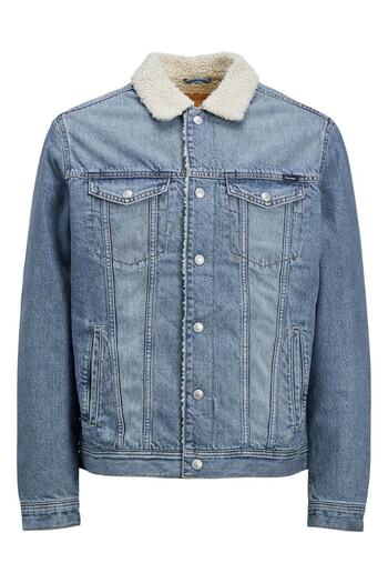 Jack & Jones Men's Woolen Denim Jacket Jjıjean Jjjacket Akm 766