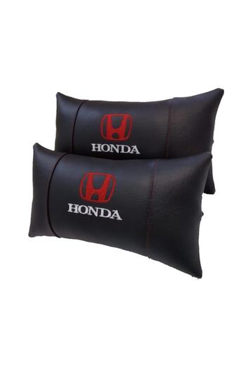 Honda Siyah Araba Oto Boyun Yastığı Ve Eminiyet Kemer Kılıfı Set 4 Parça