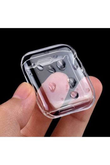 GREGOSS Compatible With Apple Watch 38 Mm Transparent Silicone 360 Full Protection Soft Screen Protector