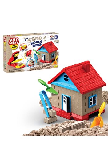 Fillikutum Art Craft Tuğla Yapımlı Inşaat Kinetik Kum Ev Seti 750 Gr