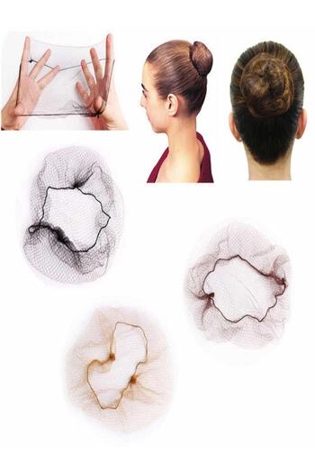 SPECİAL 4 YOU Bun Net Finest Hairnet 12 Pieces 4 Pieces Yellow 4 Pieces Brown 4 Pieces Black