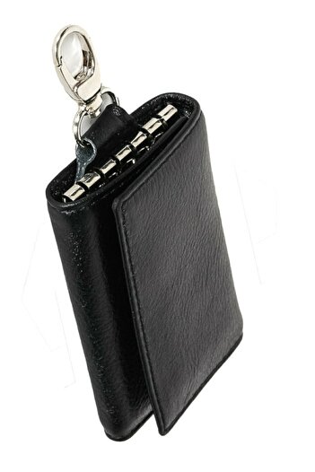 By Hakan A Genuine Leather Keychain Black