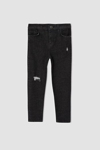 DeFacto Boy's Dad Fit Ripped Detailed Jean Trousers