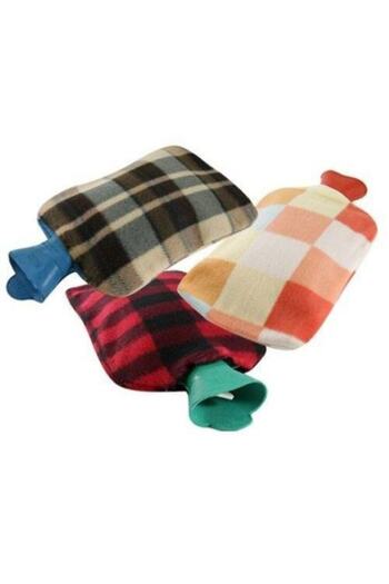CMT Plush Warm Water Bag with Fleece Cover Small Size Hand and Foot Warmer