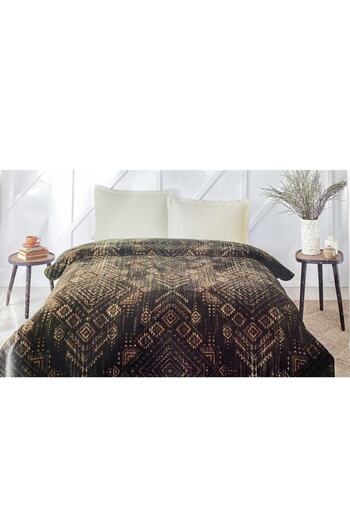 Özdilek Double Blanket Boucle Brown 200x240 Cm