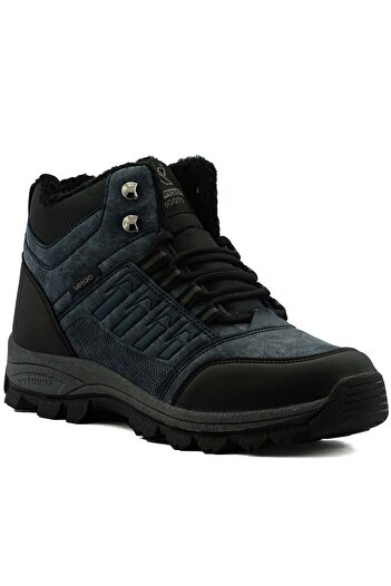 WHİTE CASTLE Ανδρικές μπότες από γούνα Navy Blue με φερμουάρ, ανθεκτικές στο κρύο 36-47 Whtx6