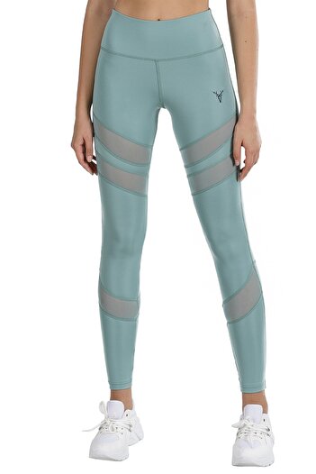 cervus High Waist Tulle Detailed Women's Leggings C-22342