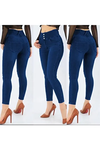 JANES 90 Cm High Waist Lycra Jean Trousers